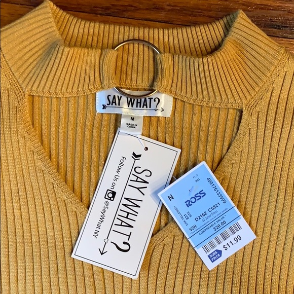 Medium Mustard Slinky Dress - Picture 2 of 2